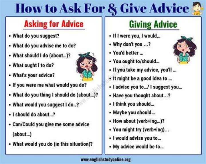 How do I ask for advice?
