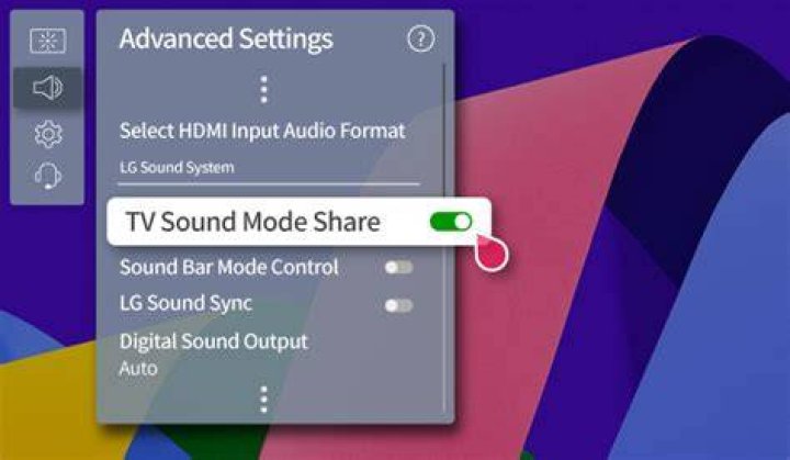 How do I enable sound on my LG TV?