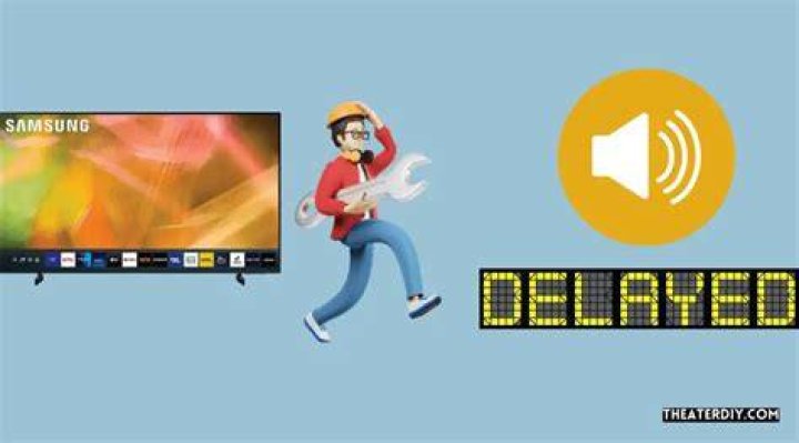 How do I fix the audio delay on my Samsung TV?