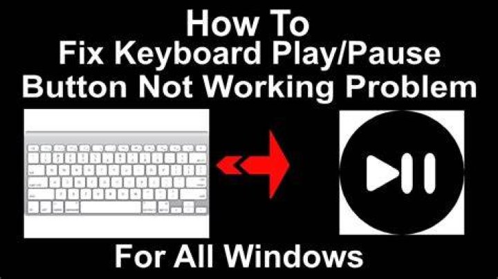 How do I pause the play button on my keyboard?