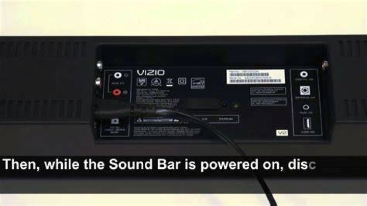How do I update the firmware on my Vizio sound bar?