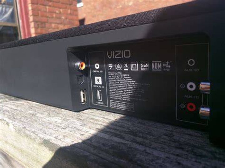 How do you hook up an old Vizio sound bar?