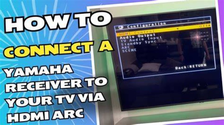 How to connect old yamaha receiver to new TV?