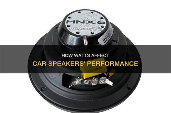 Is more watts better for speakers?